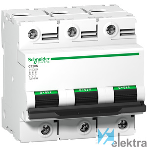 0338904 SCHNEIDER A9N18386 C120N 3P 63A D 10000A 415V
