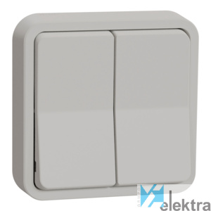 0623713 SCHNEIDER MUR40001 Doble conmutador empotrar Blanc