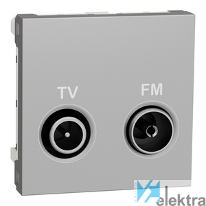 0648164 SCHNEIDER NU345230 Toma TV-FM serie final Aluminio