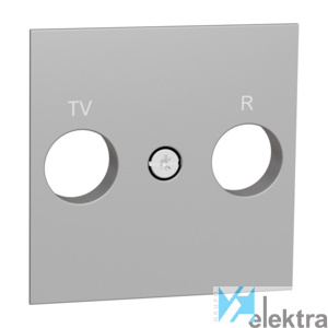 0648361 SCHNEIDER NU944030 Caratula Toma TV/FM Aluminio
