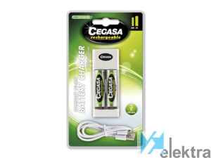 0721652 CEGASA 330773 CARGADOR COMPACT+2x HR6 2000mAh