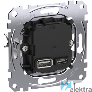 0781296 SCHNEIDER MEG4366-0120 Cargador USB doble tipo A+C