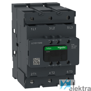 0784634 SCHNEIDER LC1D115A6EHE TeSys DECA 115A 3P 48-130V