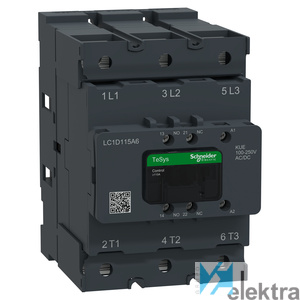 0784635 SCHNEIDER LC1D115A6KUE TeSys DECA 115A 3P 100-250V