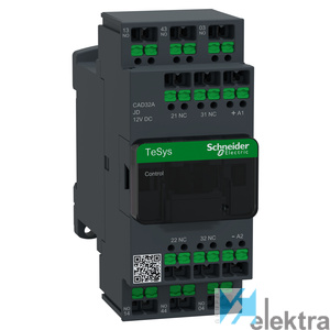 1000342 SCHNEIDER CAD32AJD Cont. Aux. 3NO 2NC 3P 12V DC Sn